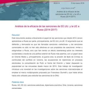Análisis de la Eficacia de las Sanciones de EEUU y la UE a Rusia (2014-2017)