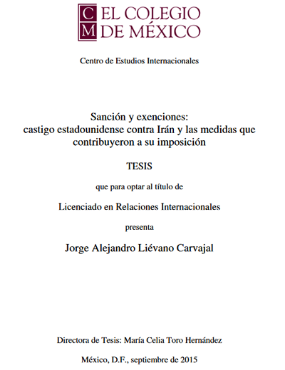 Sanción y exenciones: castigo estadounidense contra Irán y las medidas que contribuyeron a su imposición