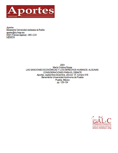 Las Sanciones Económicas y los Derechos Humanos: Algunas Consideraciones para el Debate