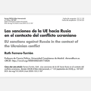 Las Sanciones de la UE hacia Rusia en el Contexto del Conflicto Ucraniano